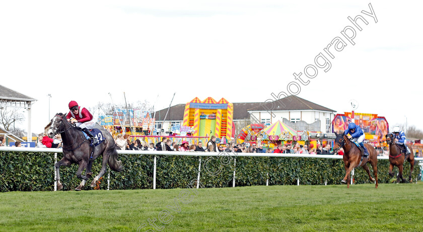 Theoryofeverything-0007 
 THEORYOFEVERYTHING (Robert Havlin) wins The Made In Doncaster St Leger Novice Stakes
Doncaster 2 Apr 2023 - Pic Steven Cargill / Racingfotos.com