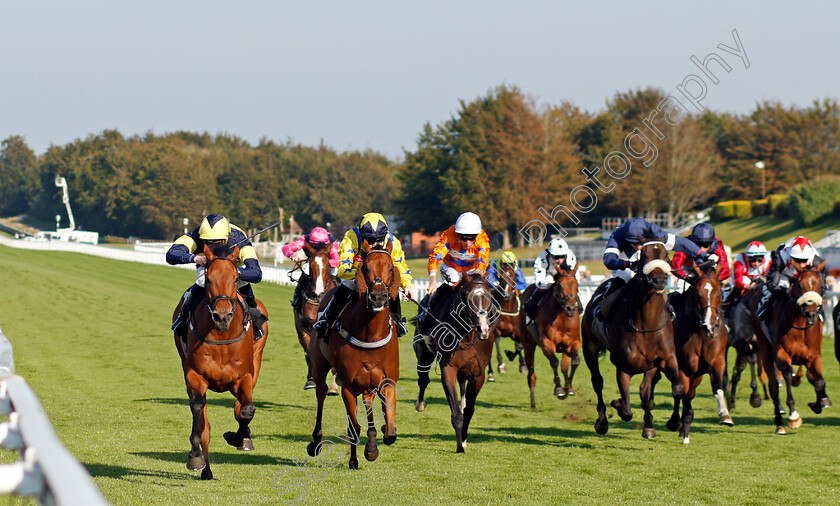 Sweet-Reward-0001 
 SWEET REWARD (left, Hector Crouch) beats LYNDON B (centre) in the Jackson-Stops Handicap
Goodwood 22 Sep 2021 - Pic Steven Cargill / Racingfotos.com