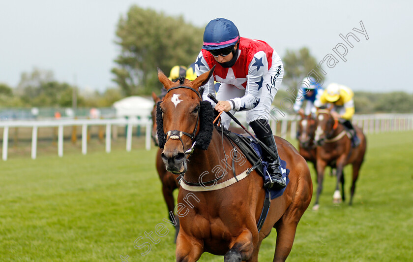 Alpine-Mistral-0002 
 ALPINE MISTRAL (Josephine Gordon) wins The Best Odds Guaranteed With Mansionbet Handicap Div1
Yarmouth 22 Jul 2020 - Pic Steven Cargill / Racingfotos.com