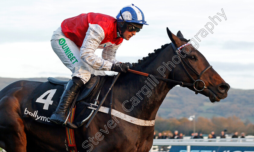 On-The-Blind-Side-0006 
 ON THE BLIND SIDE (Nico de Boinville) wins The Ballymore Novices Hurdle Cheltenham 17 Nov 2017 - Pic Steven Cargill / Racingfotos.com